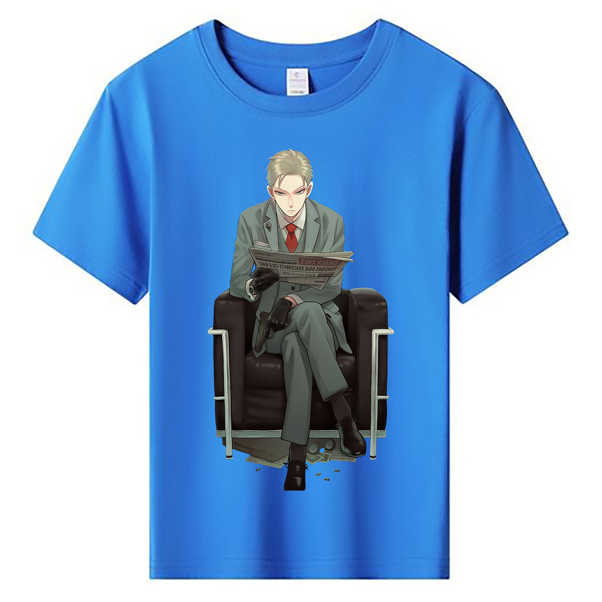 （画像用） SPY×FAMILY间谍家家酒 綿100％キッズTシャツ（フロントプリント）
